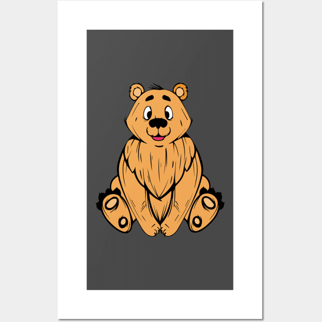 Cute bear Wall Art by Right-Fit27